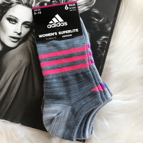 adidas Accessories - Adidas Superlite No Show Socks (6 pairs)